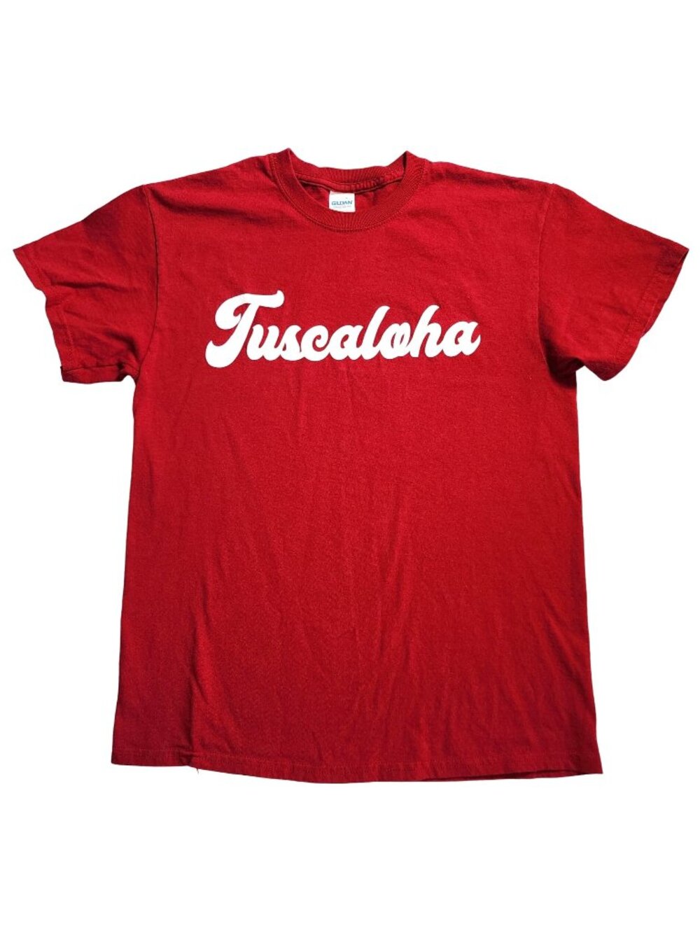 Gildan Tuscaloha T-Shirt Tuscaloosa Alabama Roll Tide Medium 100% Cotton Tee Top